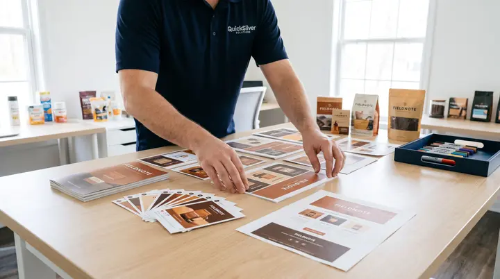 Marketing materials and social media content design